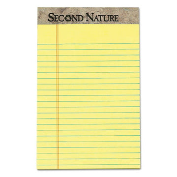 TOPS™ Second Nature Recycled Ruled Pads, Narrow Rule, 50 Canary-yellow 5 X 8 Sheets, Dozen freeshipping - TVN Wholesale